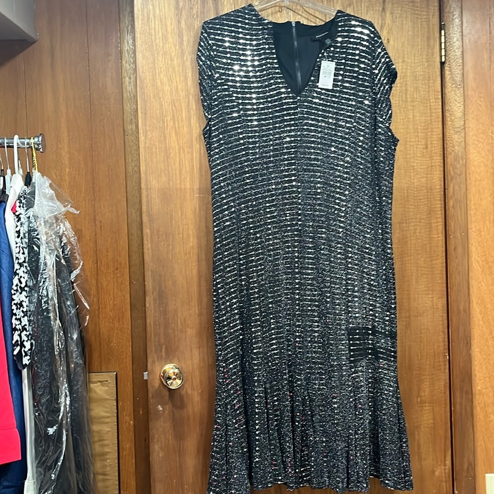 Ashley Stewart Dress sparkle short sleeve size 26/28